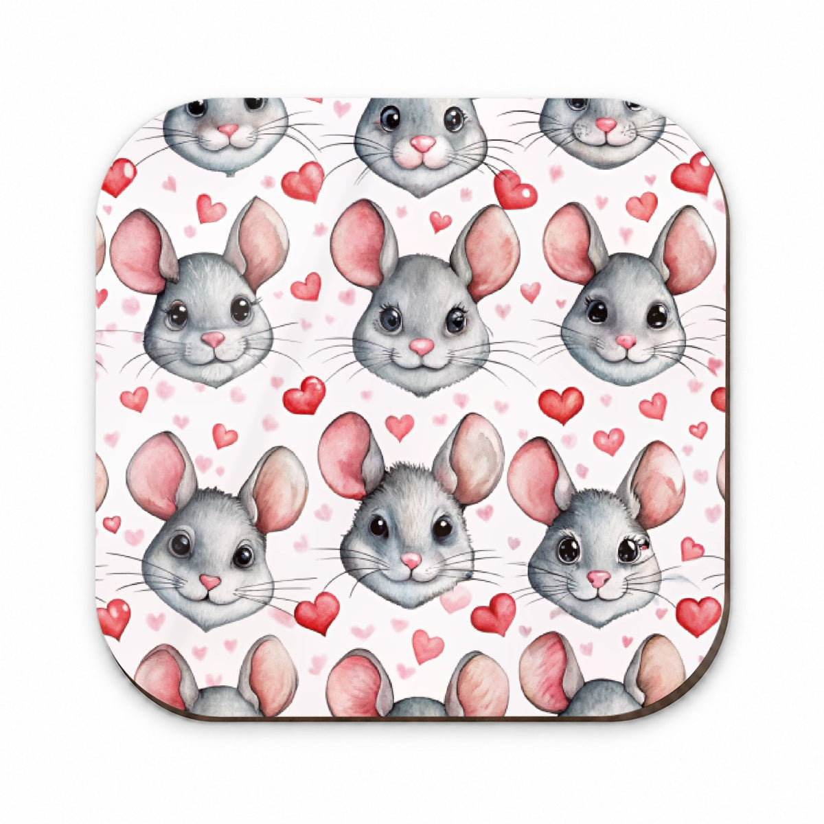 Cute Chinchilla Faces Hearts Fridge Magnet