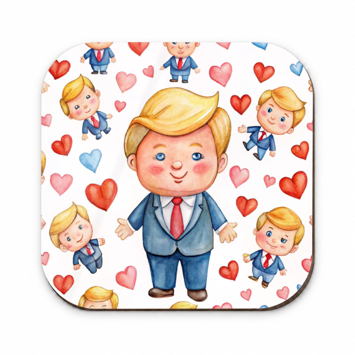 Cute Donald Trumps Hearts Fridge Magnet