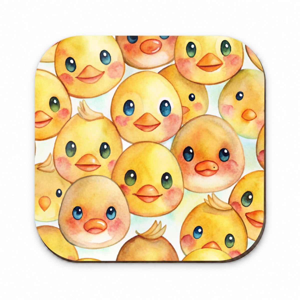 Cute Duck Faces Watercolor Fridge Magnet
