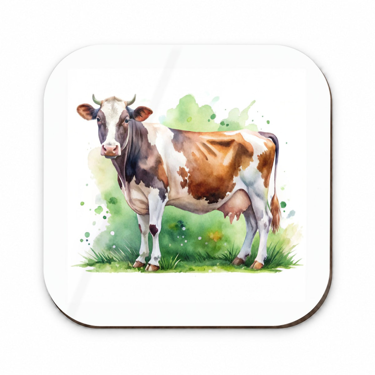 Dairy Cow Watercolor Fridge Magnet