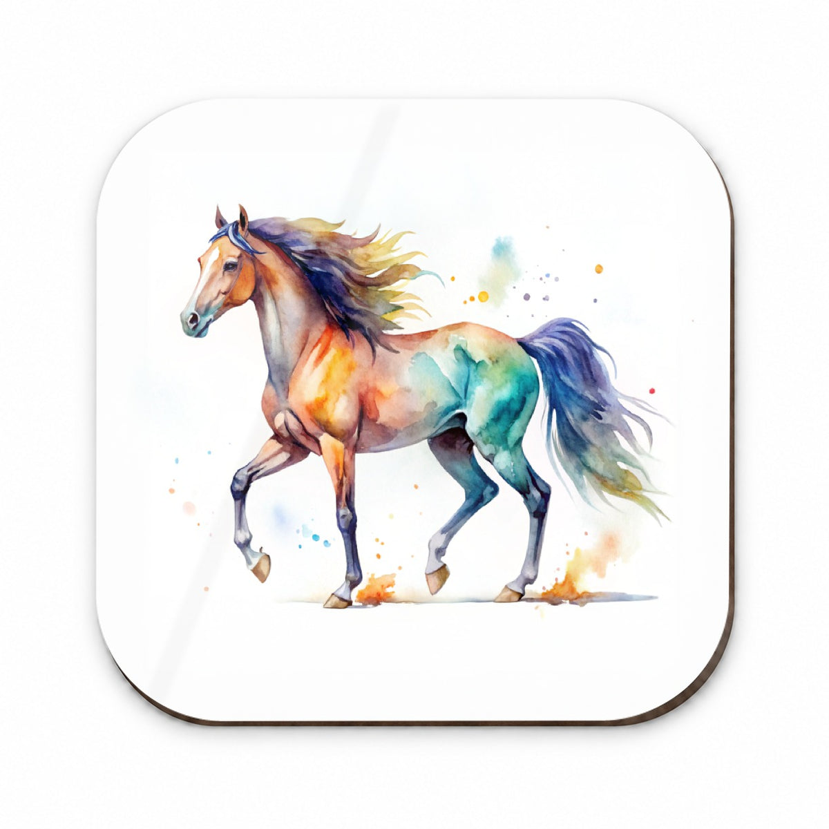 Horse Watercolor Design Fridge Magnet