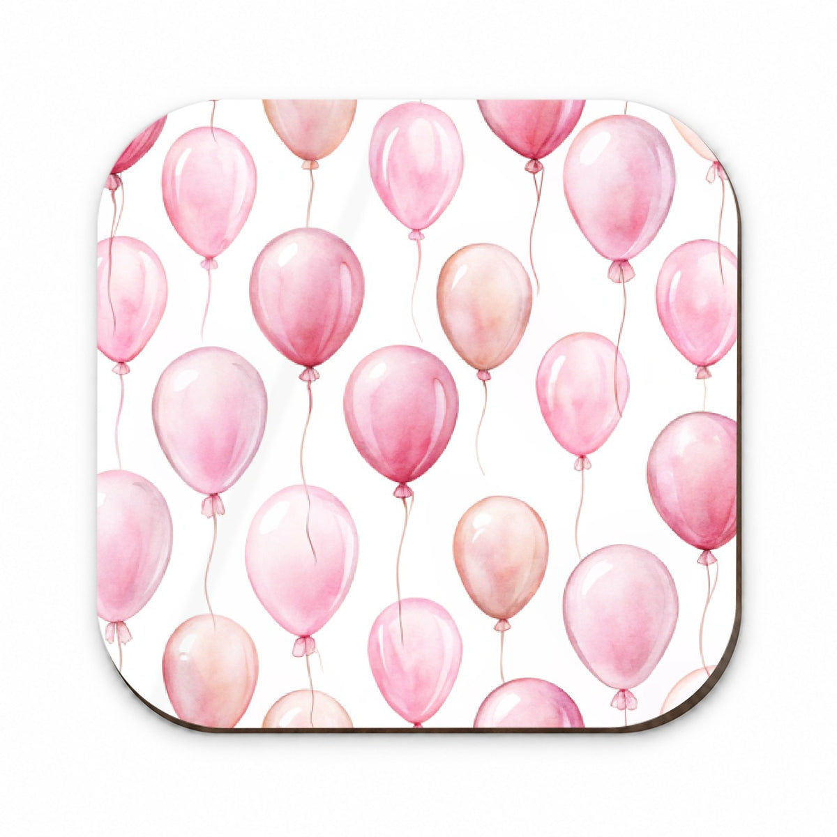 Light Pink Balloons Watercolor Birthday Fridge Magnet