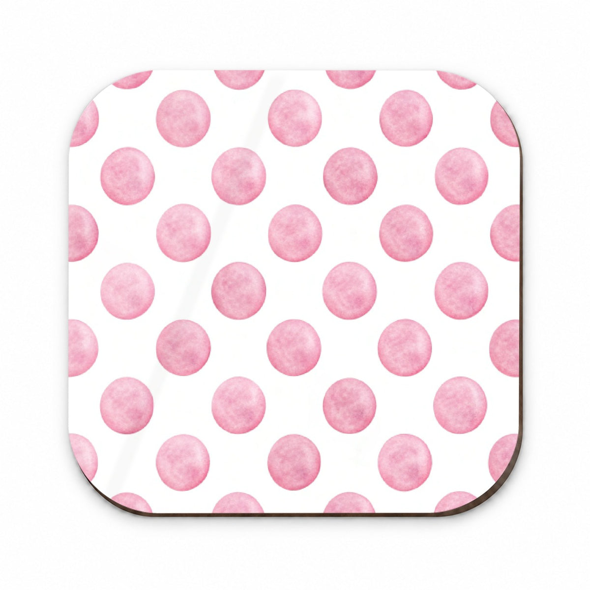 Light Pink Polka Dots White Background Fridge Magnet