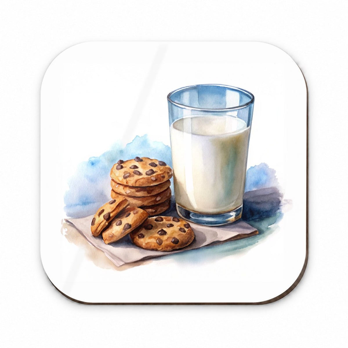 Milk Cookies Watercolor Fridge Magnet