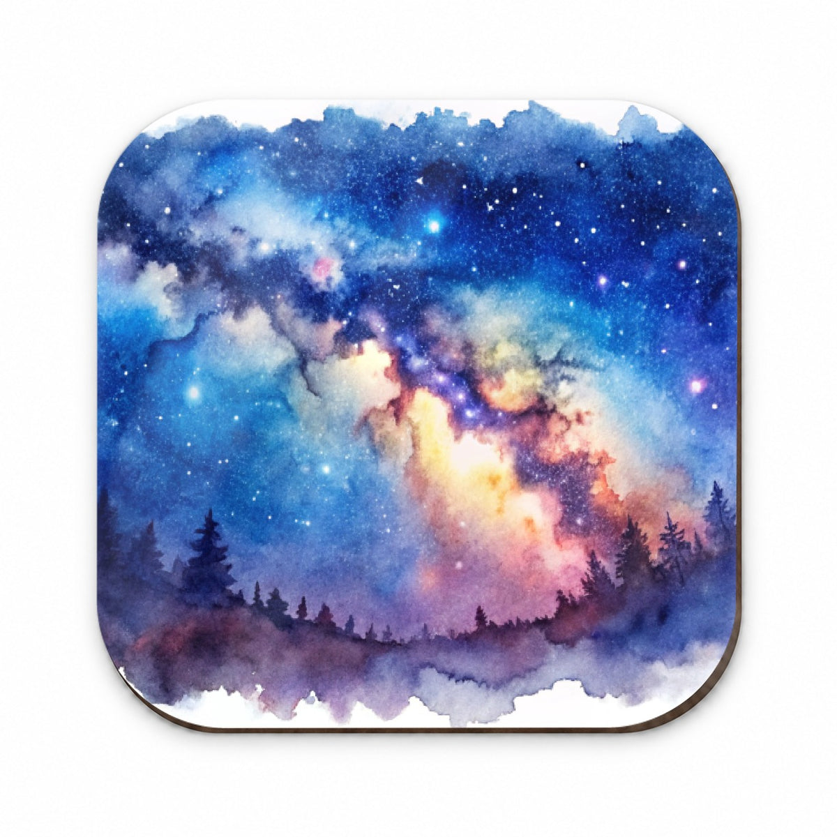 Milky Way Space Watercolor Design Stars Beautiful Fridge Magnet