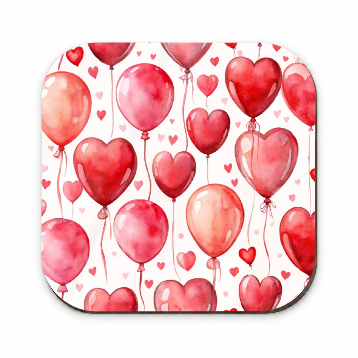 Red Balloons Hearts Watercolor Love Anniversary Fridge Magnet