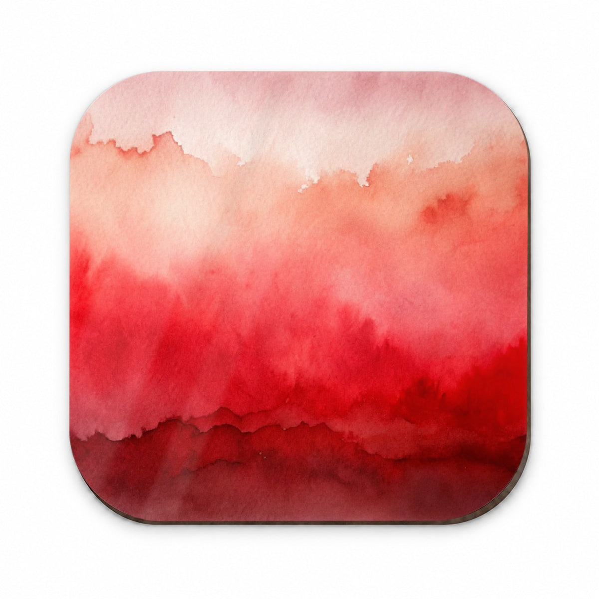 Red Ombre Watercolor Fridge Magnet