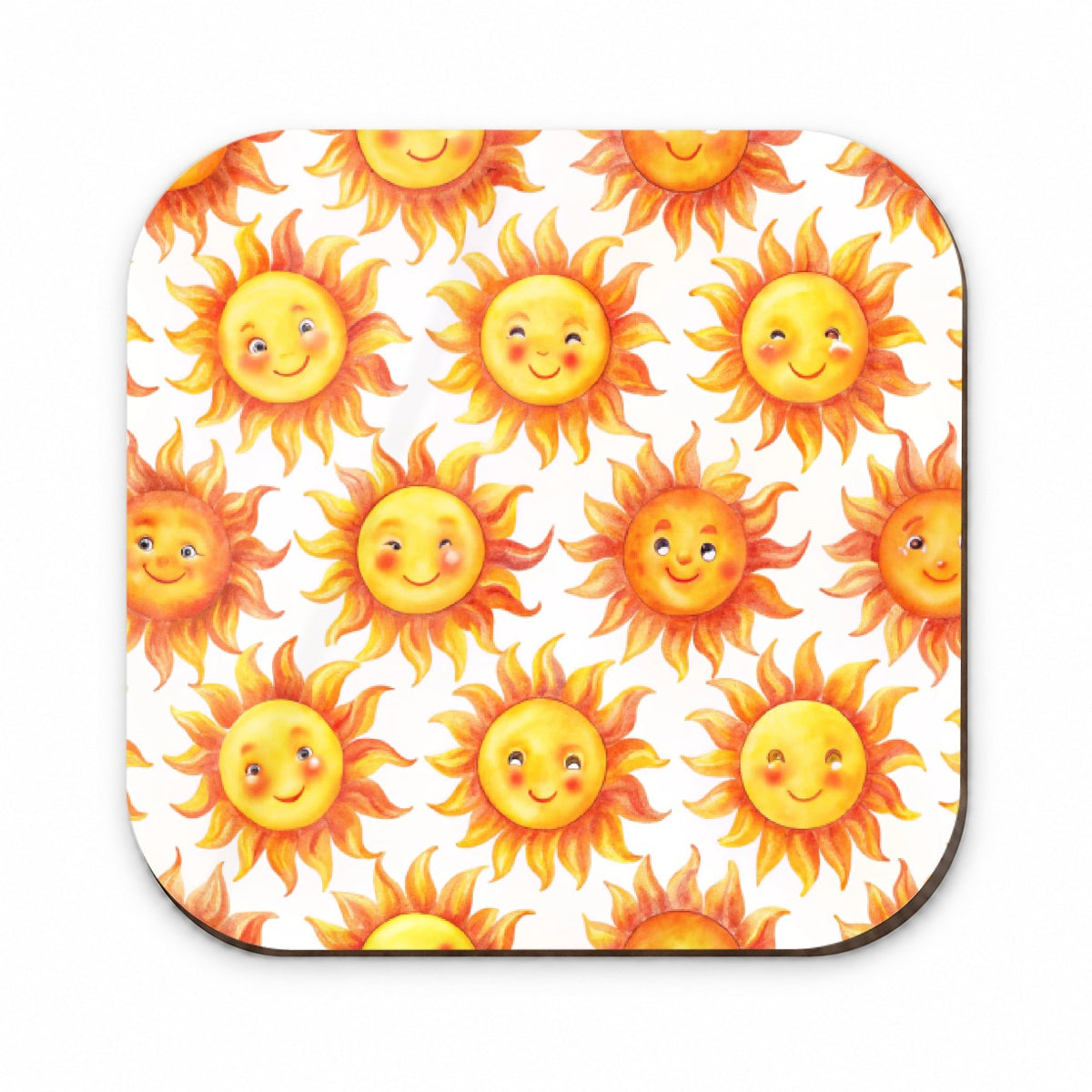 Smiling Suns Watercolor Fridge Magnet