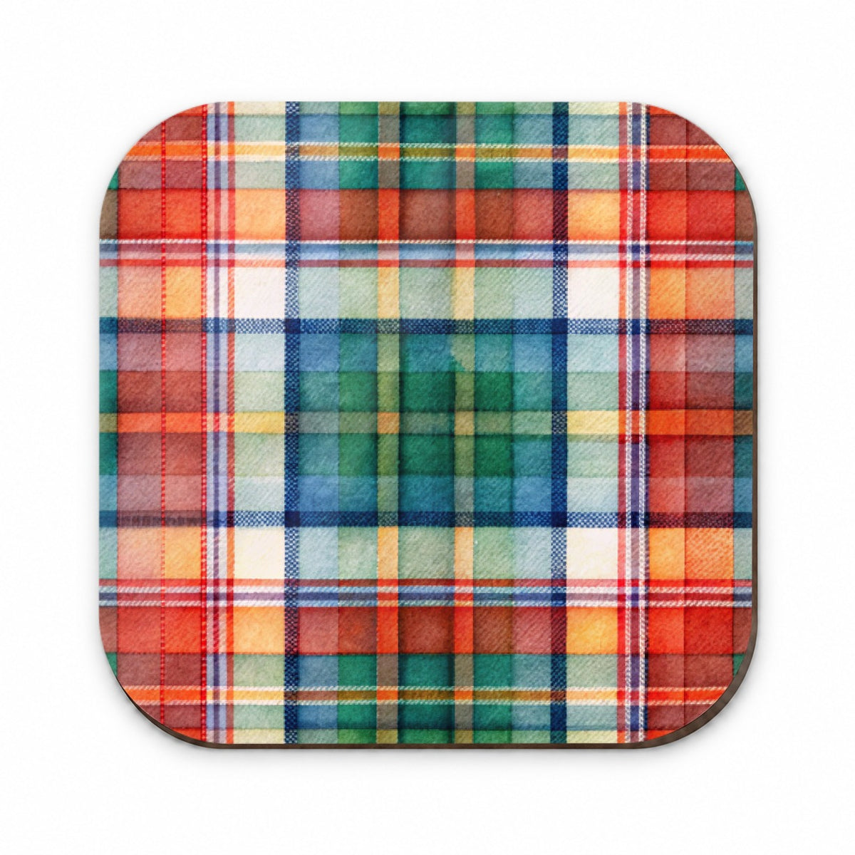 Tartan Plaid Watercolor Fridge Magnet