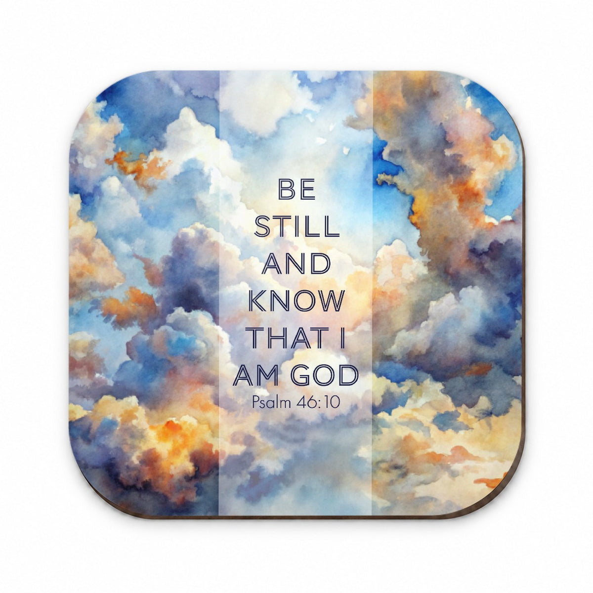 Be Still Know That I Am God Clouds Heavens Psalm Christian Inspirational Fridge Magnet