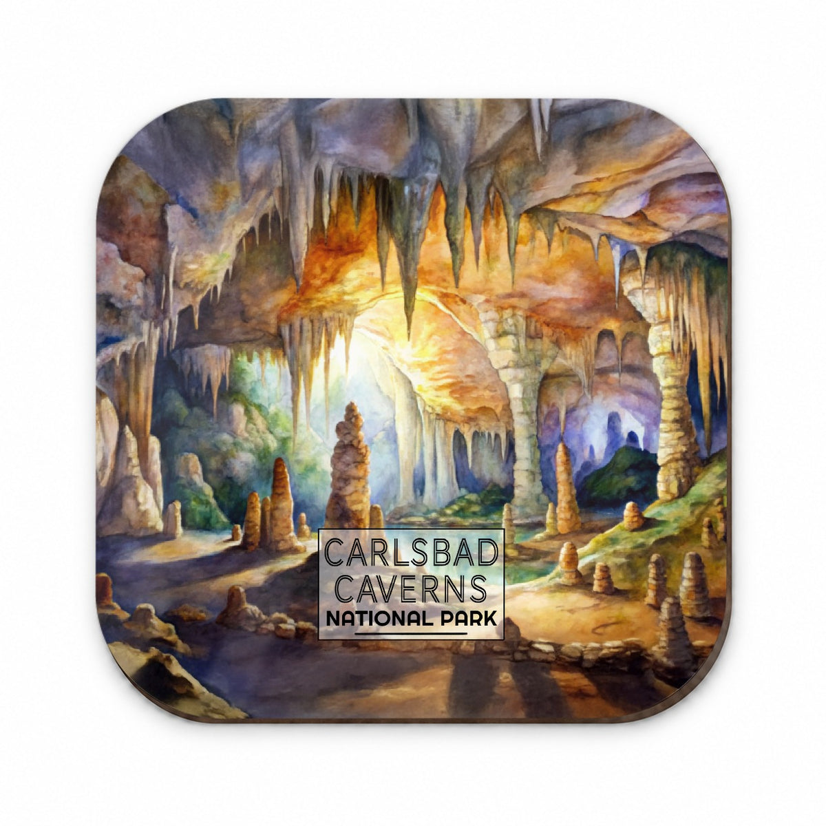 Carlsbad Caverns National Park New Mexico Watercolor Fridge Magnet
