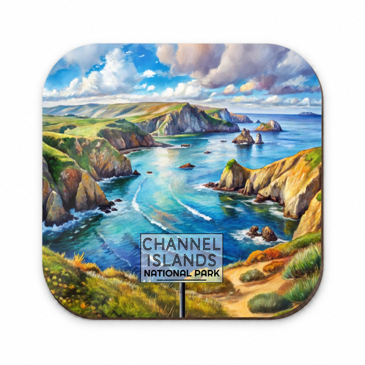 Channel Islands National Park California Watercolor Fridge Magnet