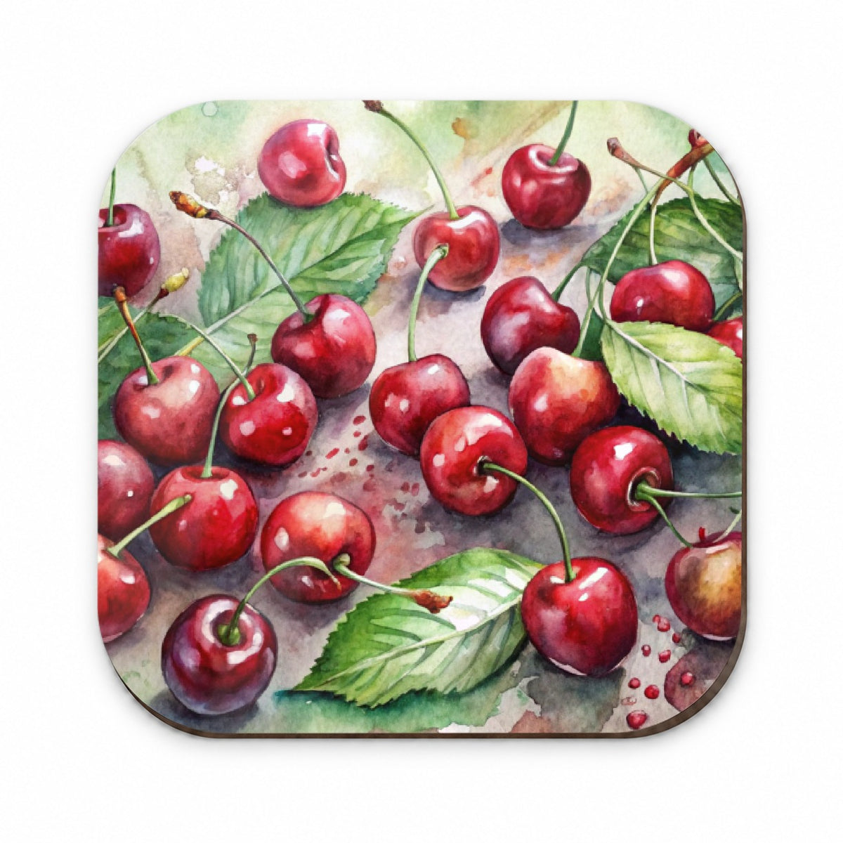 Cherries Fruit Watercolor Fridge Magnet