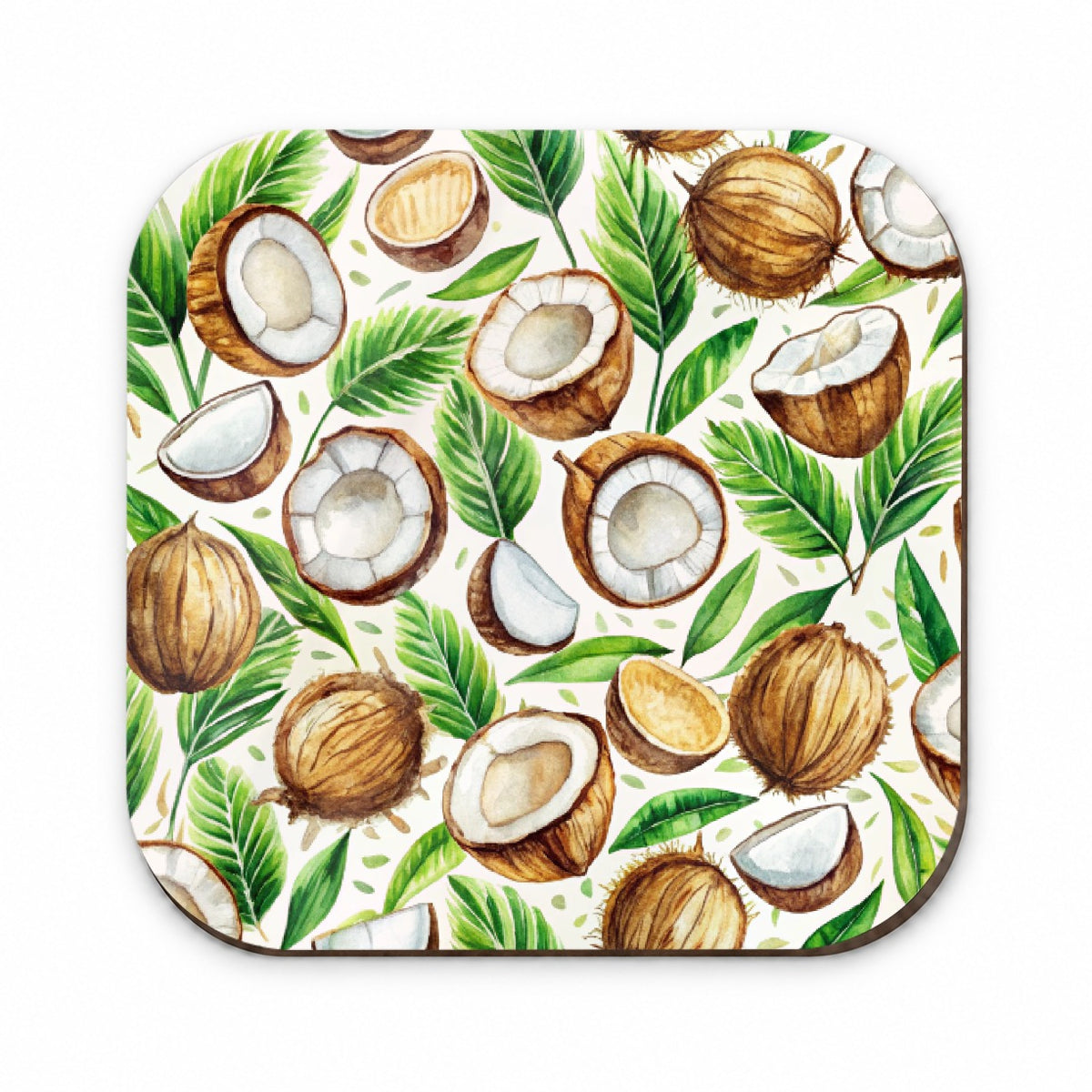 Coconut Pattern Watercolor Fridge Magnet