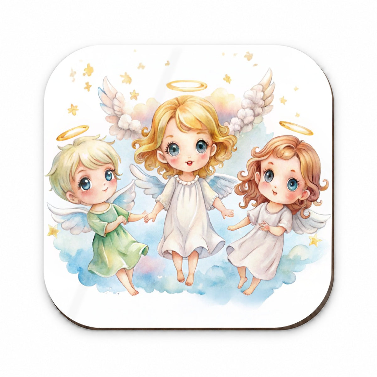 Cute Angels Watercolor Fridge Magnet
