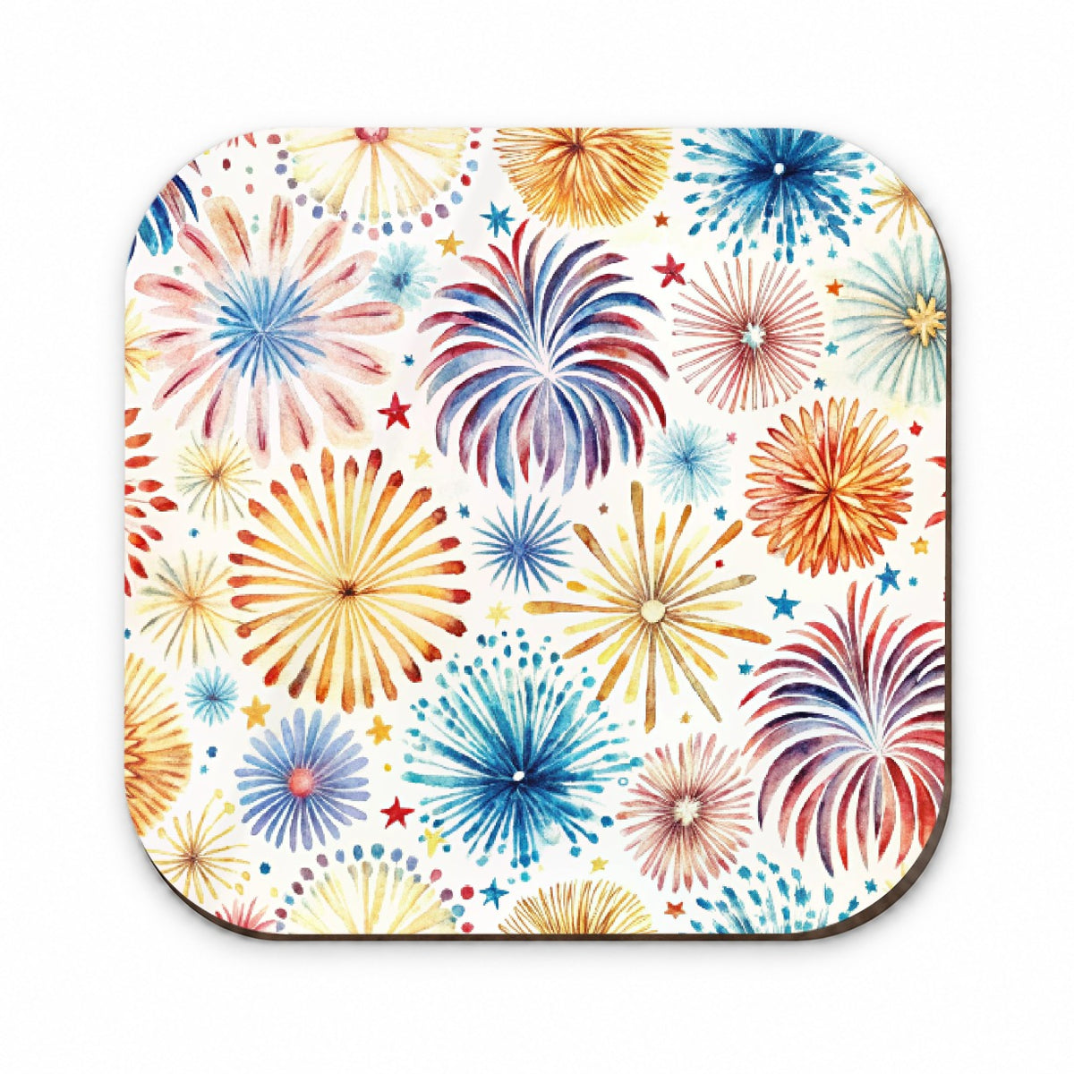 Fireworks Colorful Patriotic Fourth of July Fridge Magnet