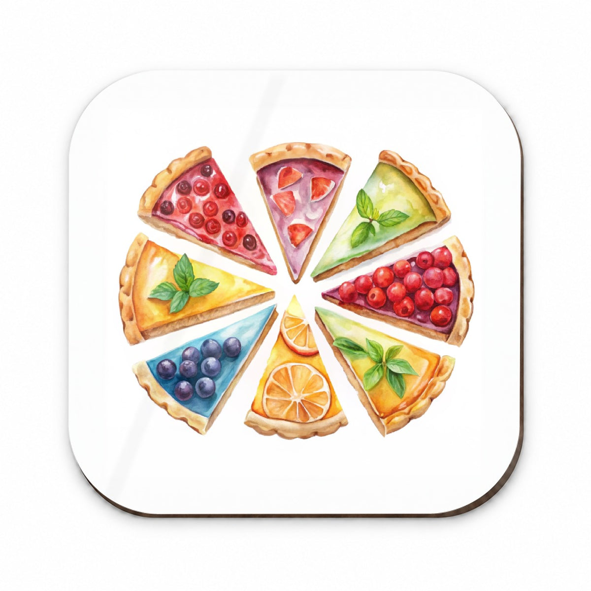 Fruit Pie Slices Fridge Magnet