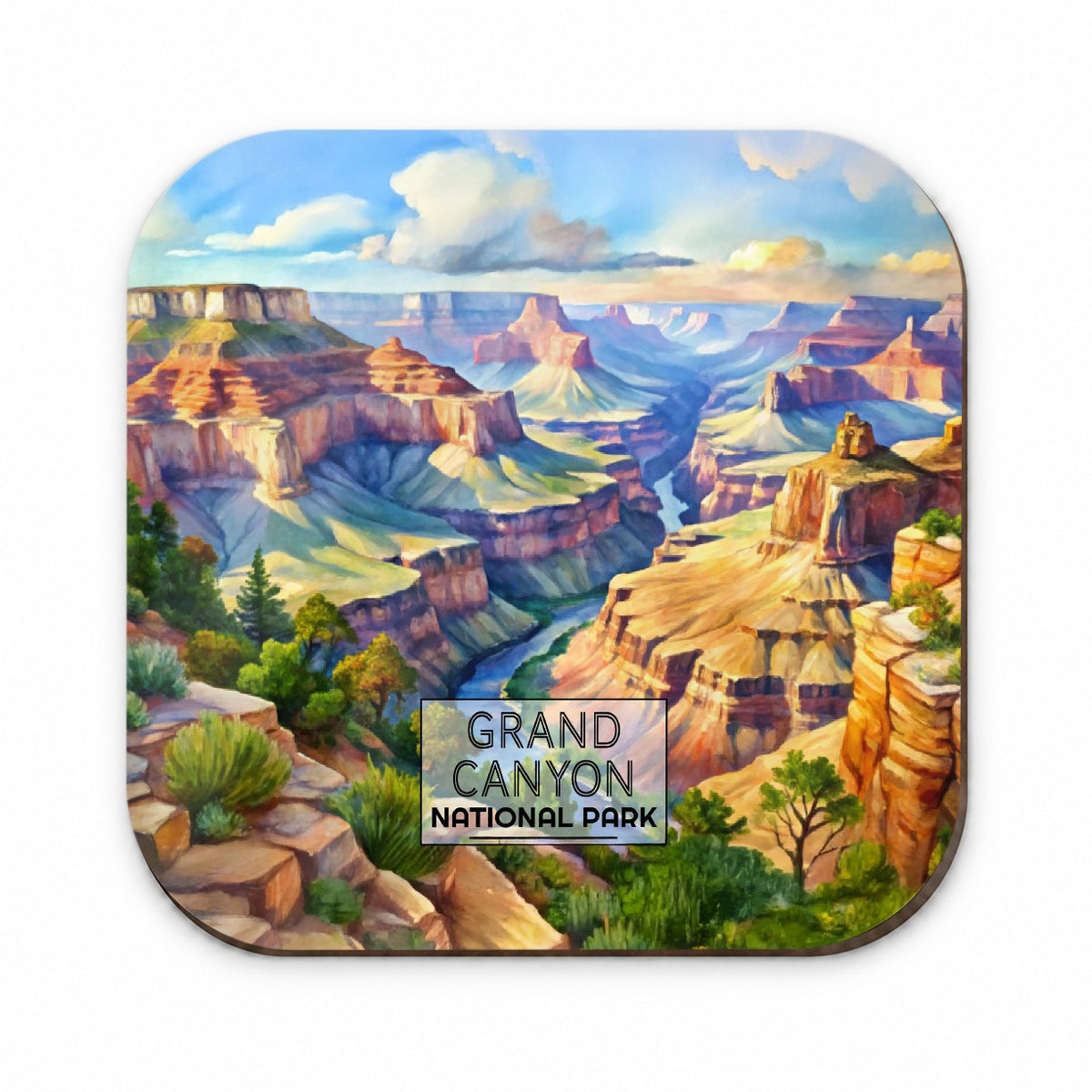 Grand Canyon National Park Arizona Watercolor Fridge Magnet