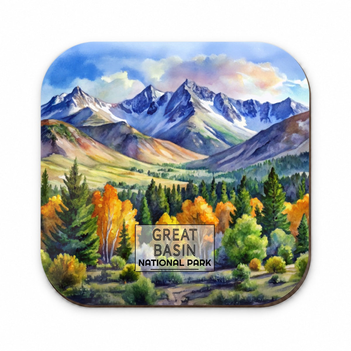Great Basin National Park Nevada Watercolor Fridge Magnet