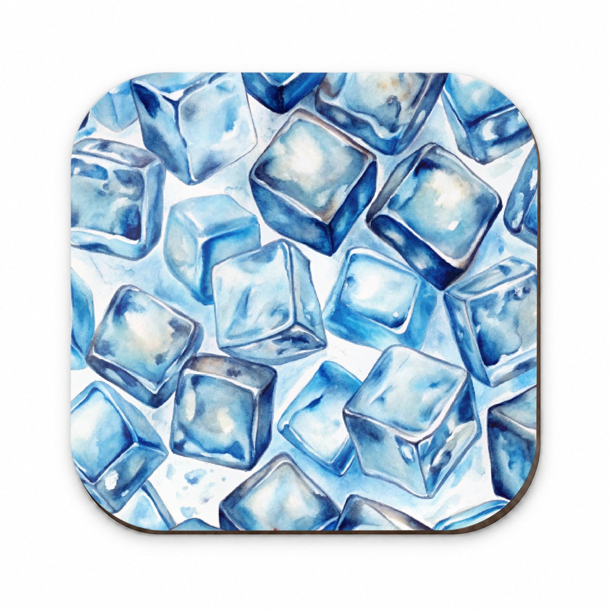 Ice Cubes Watercolor Fridge Magnet