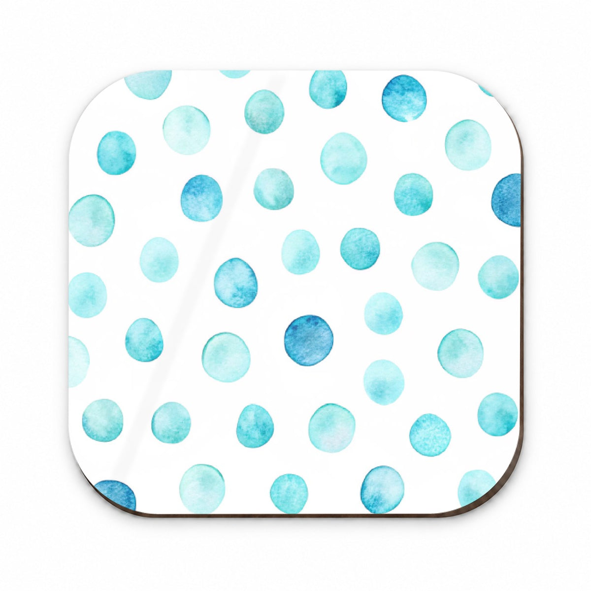 Light Blue Polka Dots White Fridge Magnet
