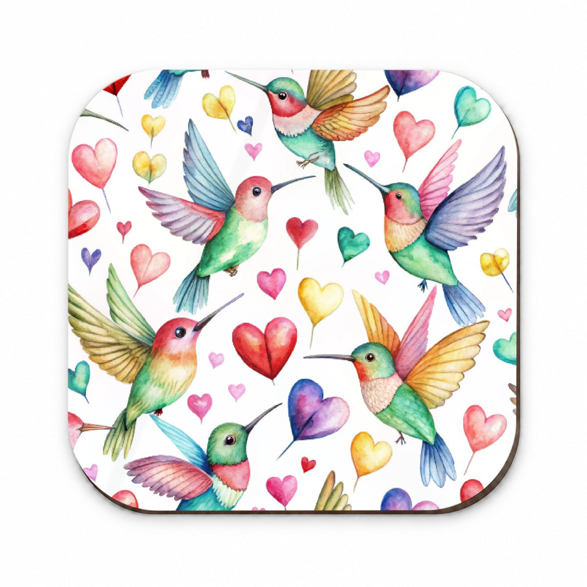 Lots Of Hummingbirds And Hearts Fridge Magnet