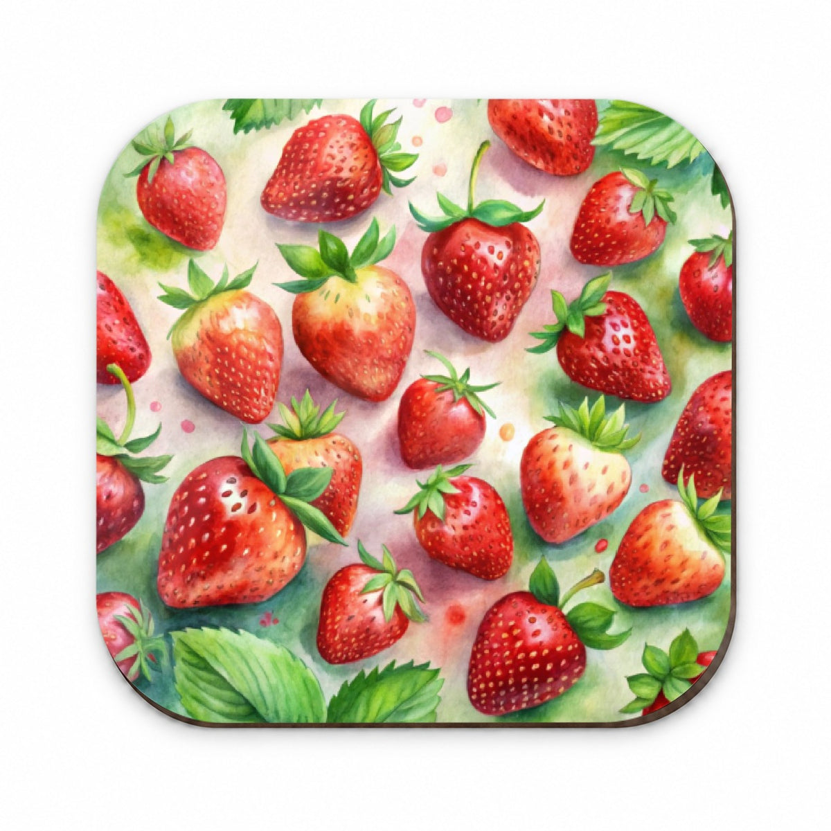 Strawberries Fruit Watercolor Fridge Magnet