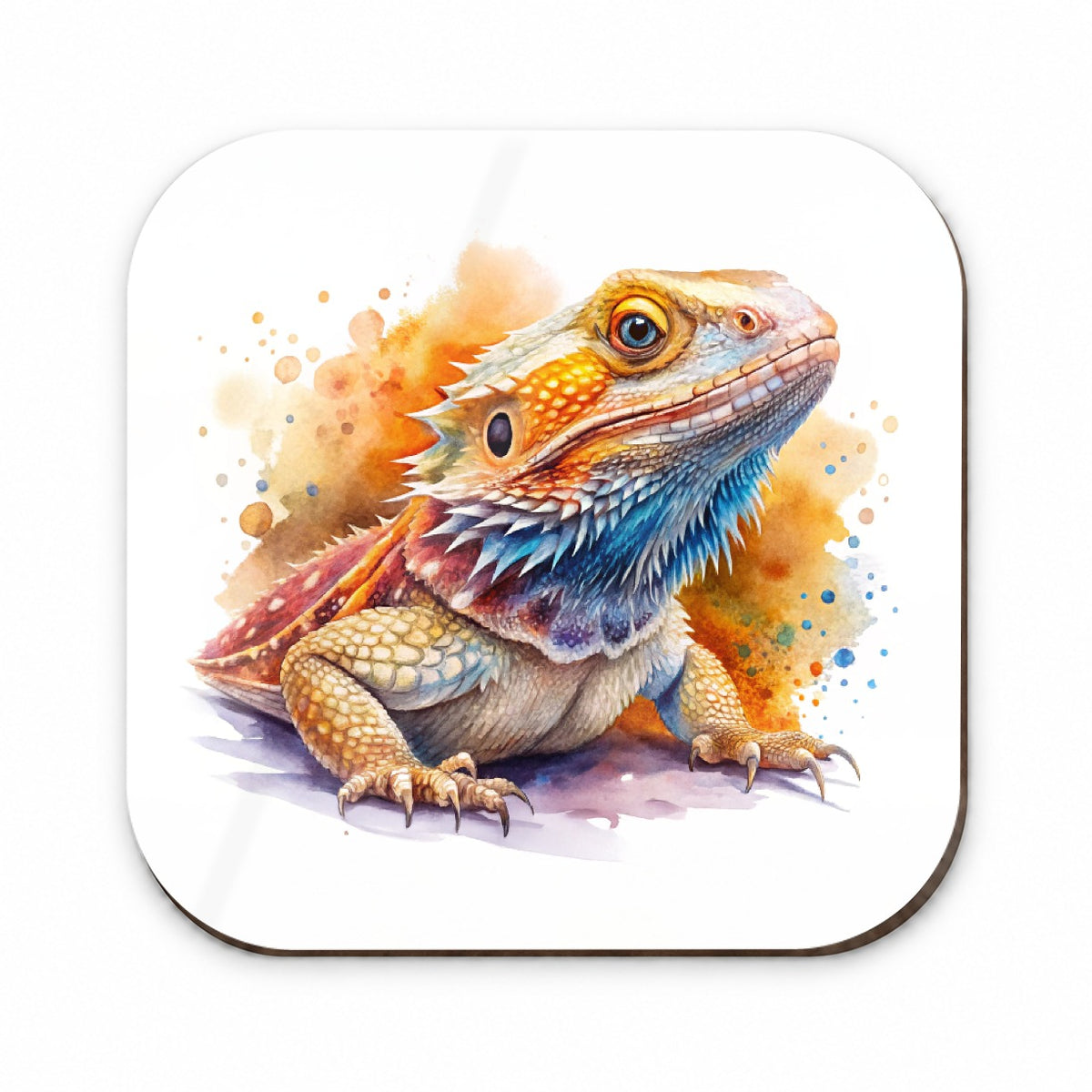 Bearded Dragon Lizard Reptile Watercolor Fridge Magnet