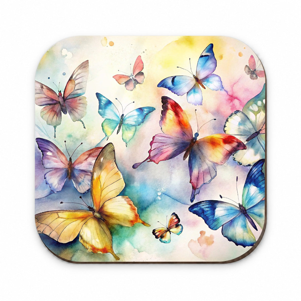 Beautiful Watercolor Colorful Butterflies Fridge Magnet