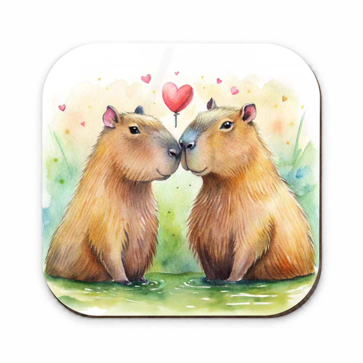 Capybaras In Love Valentine's Day Fridge Magnet