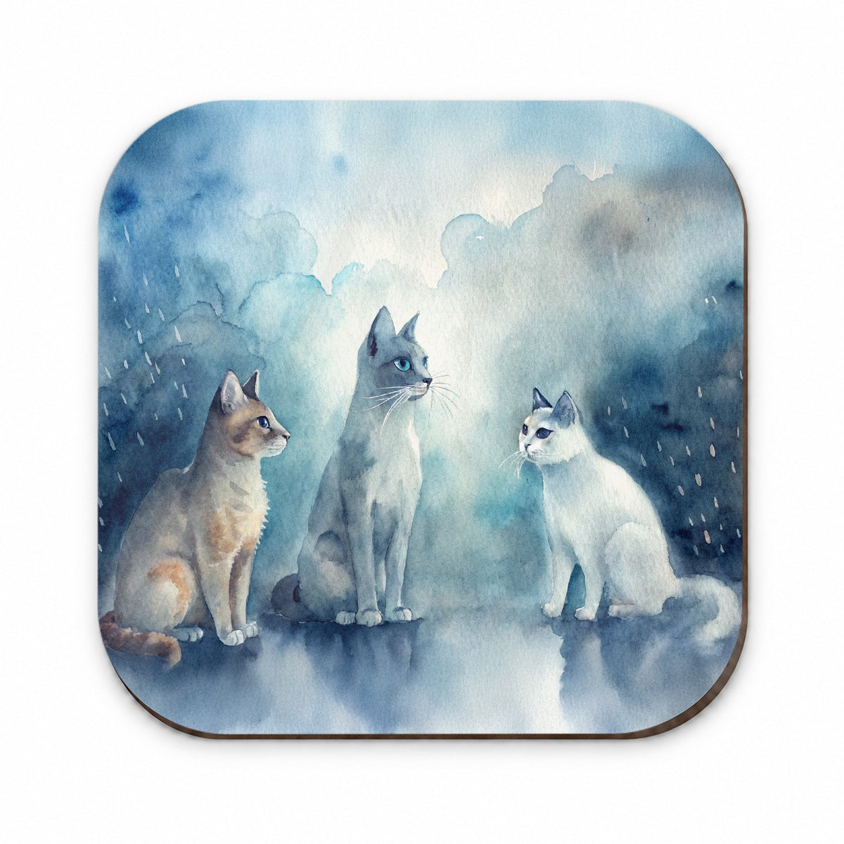 Cats In The Rain Fridge Magnet