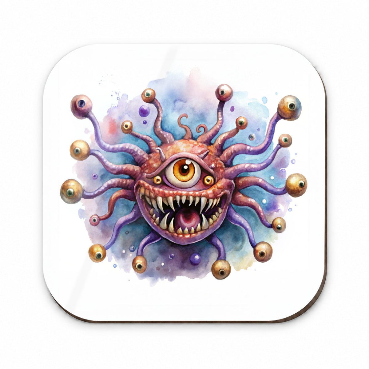 Fantasy Creature Monster Beholder Watercolor Fridge Magnet
