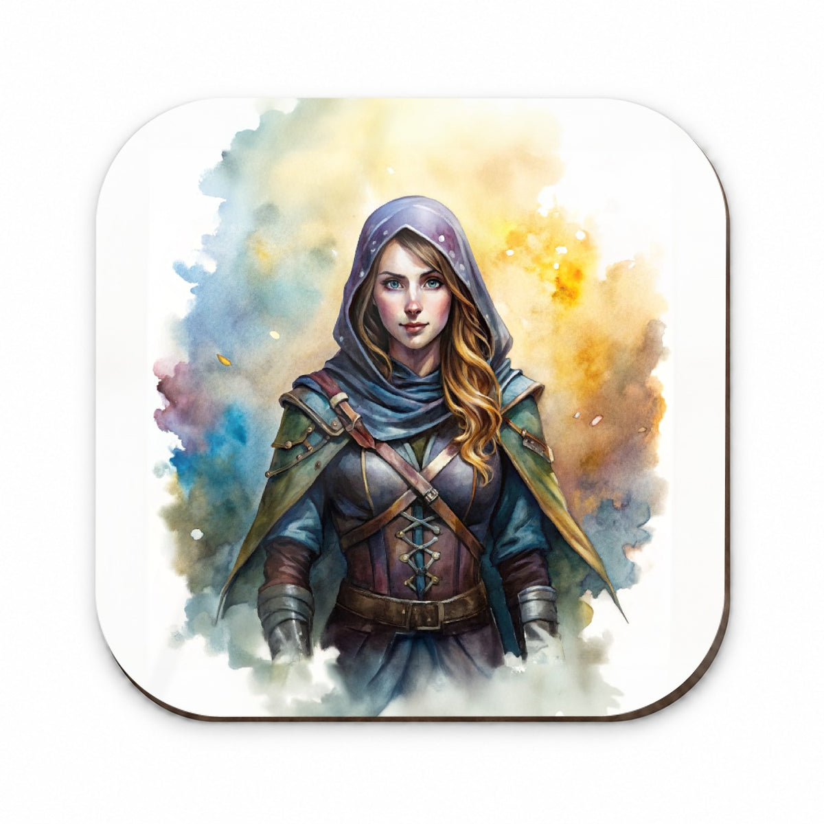 Fantasy Female Thief Rogue Watercolor Fridge Magnet