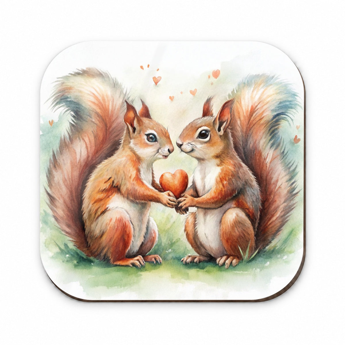 Squirrels In Love Hearts Valentine's Day Fridge Magnet