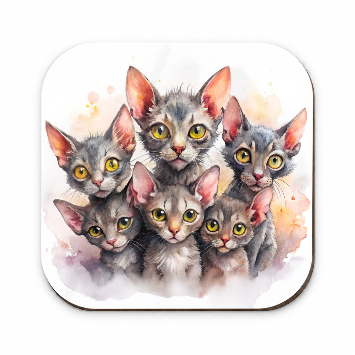Sweet Lykoi Cats Fridge Magnet