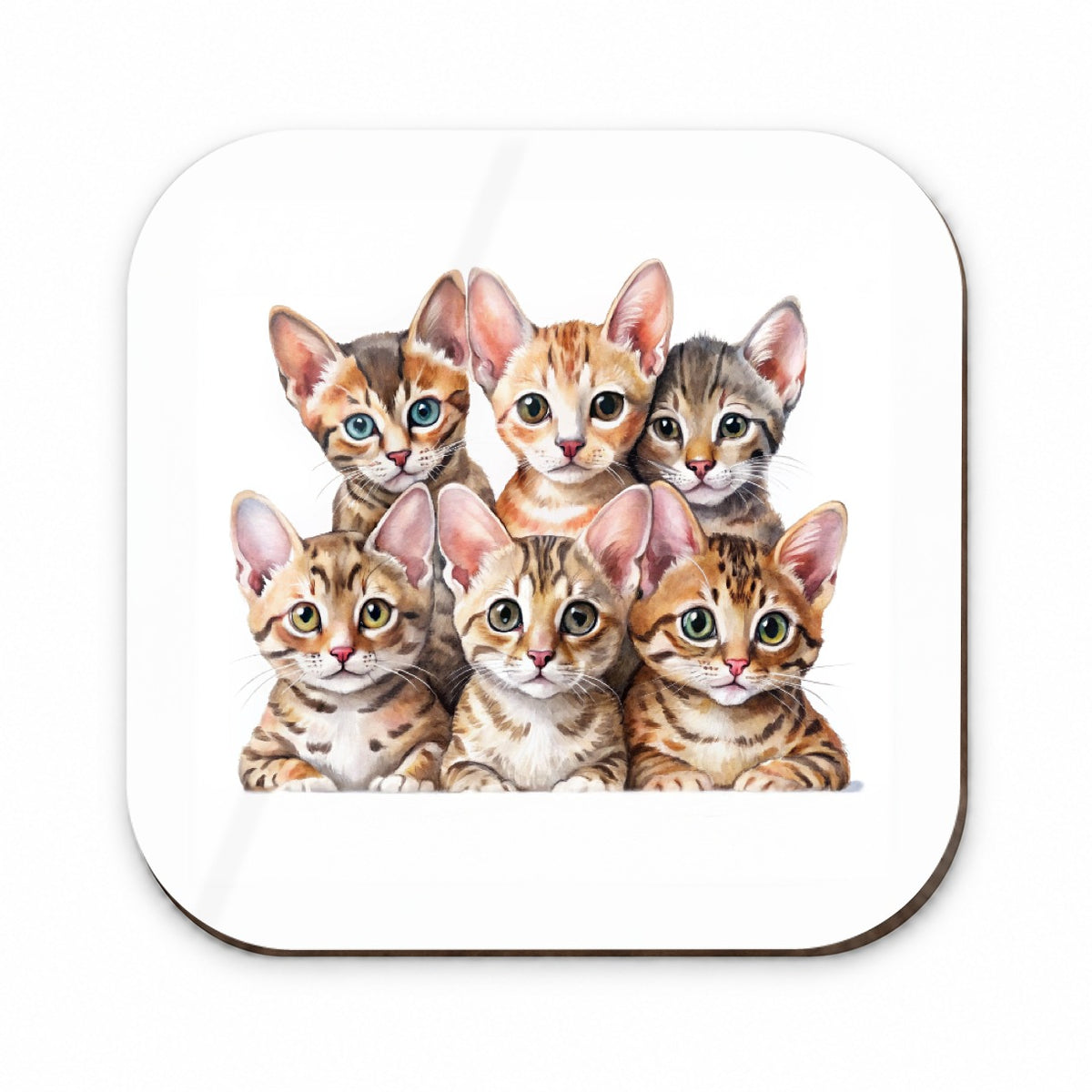 Sweet Ocicat Cats Fridge Magnet