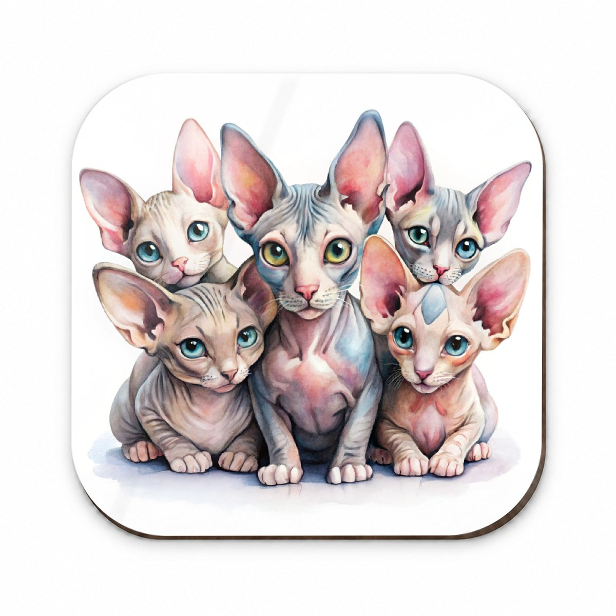 Sweet Sphynx Cats Fridge Magnet