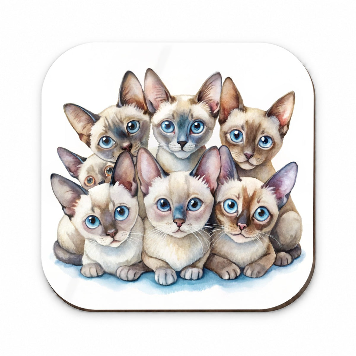 Sweet Tonkinese Cats Fridge Magnet