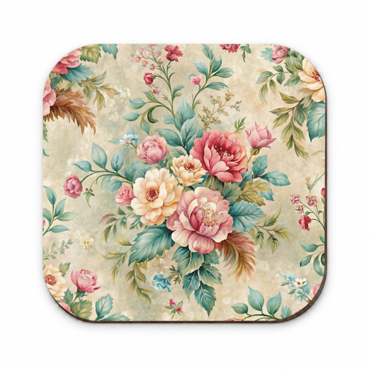Victorian Flowers Wallpaper Fridge Magnet