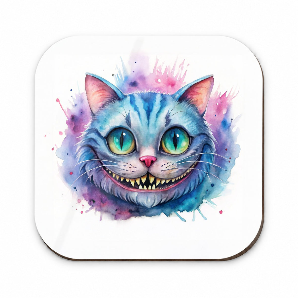 Cheshire Cat Alice in Wonderland Watercolor Fridge Magnet