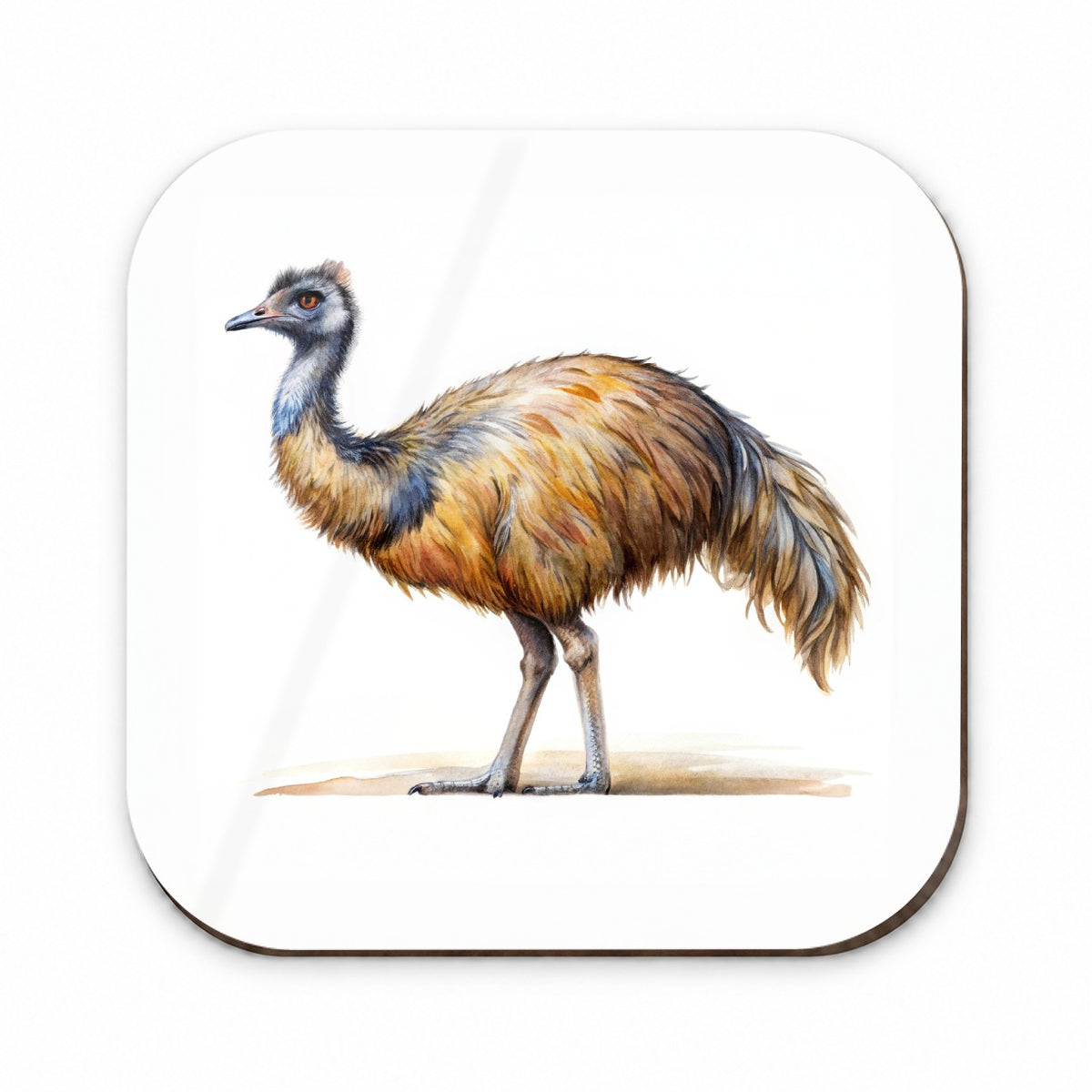 Emu Standing Watercolor Fridge Magnet