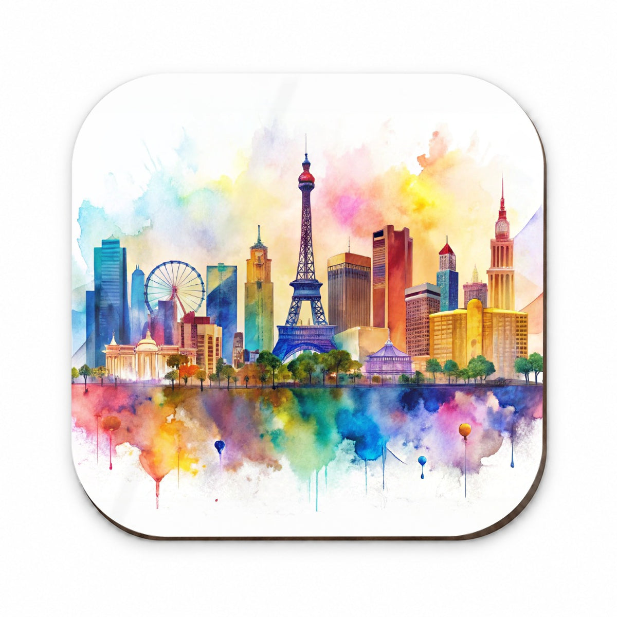 Las Vegas Nevada Watercolor Fridge Magnet