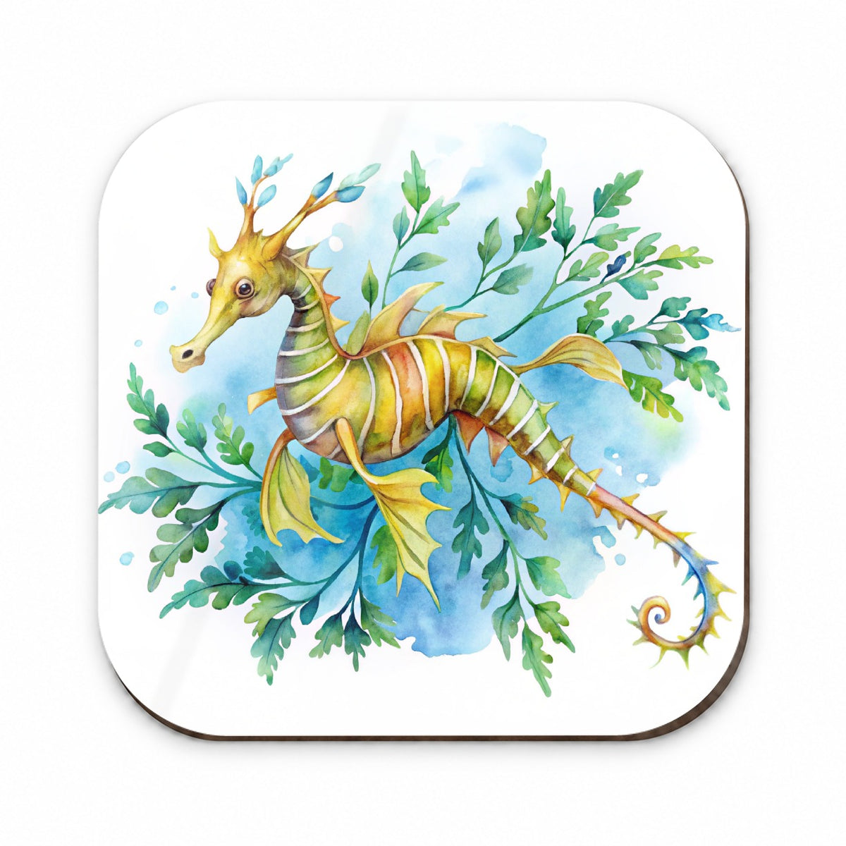 Leafy Seadragon Swimming Watercolor Fridge Magnet