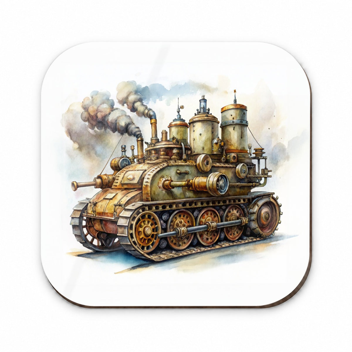 Steampunk Steam Engine Tank Fantasy Sci-fi Fridge Magnet