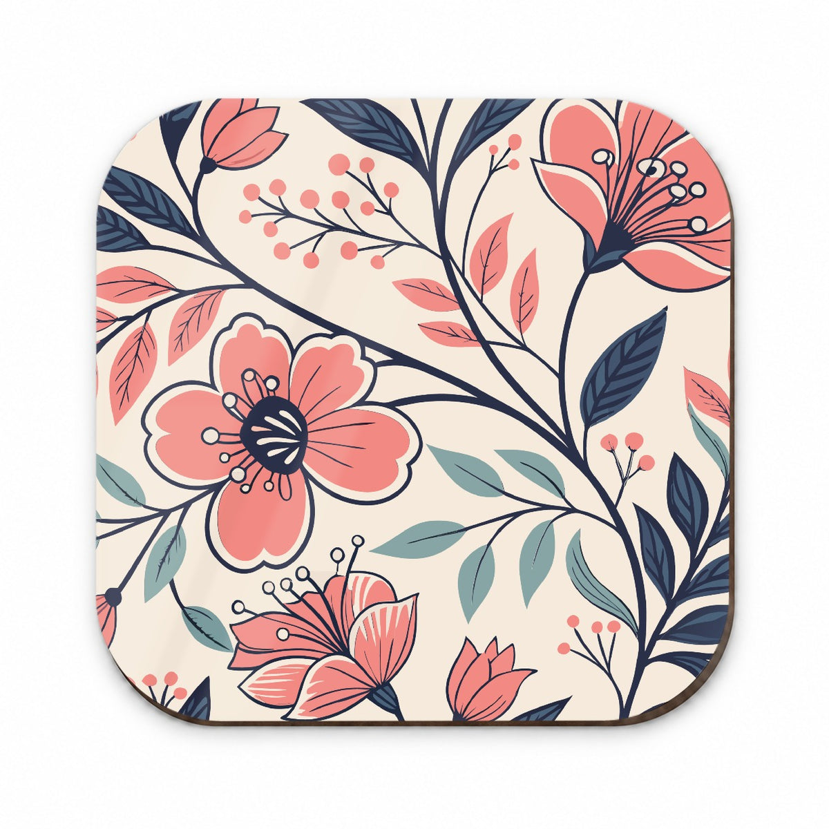 Beautiful Vine Flowers Fridge Magnet