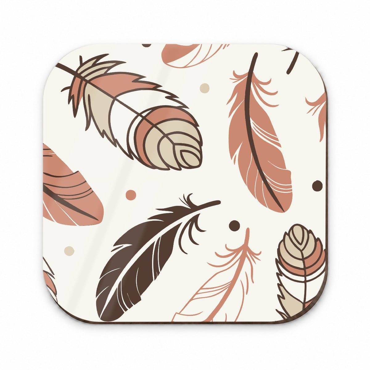 Boho Feathers Fridge Magnet