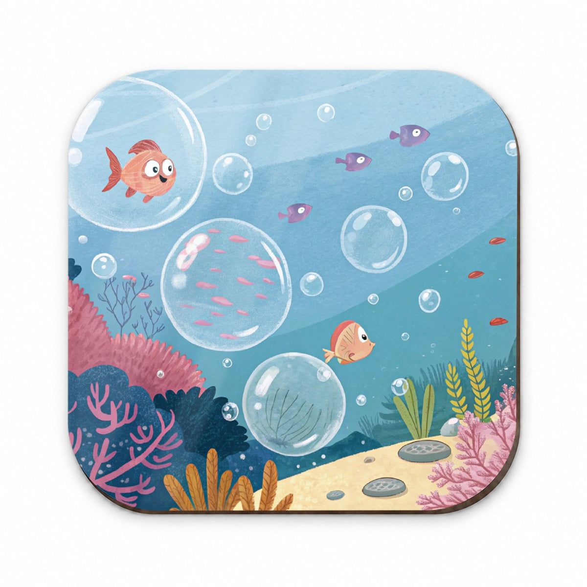 Bubbles Under Water Fish Fridge Magnet