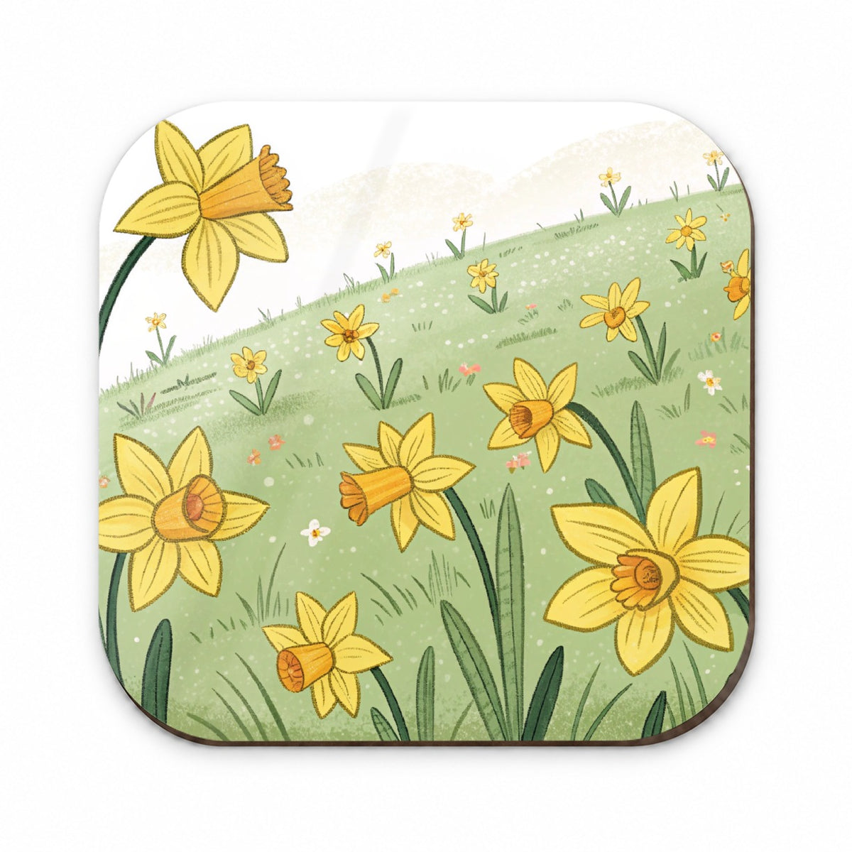 Field Of Daffodils Flowers Fridge Magnet