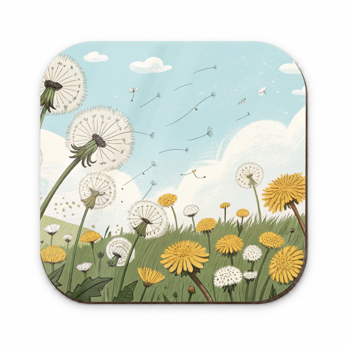 Field Of Dandelions Flowers Fridge Magnet