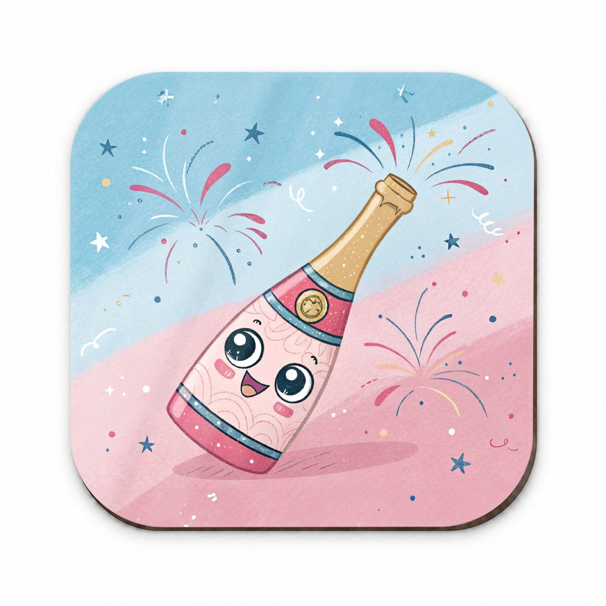 Kawaii Champagne Celebrate Fridge Magnet